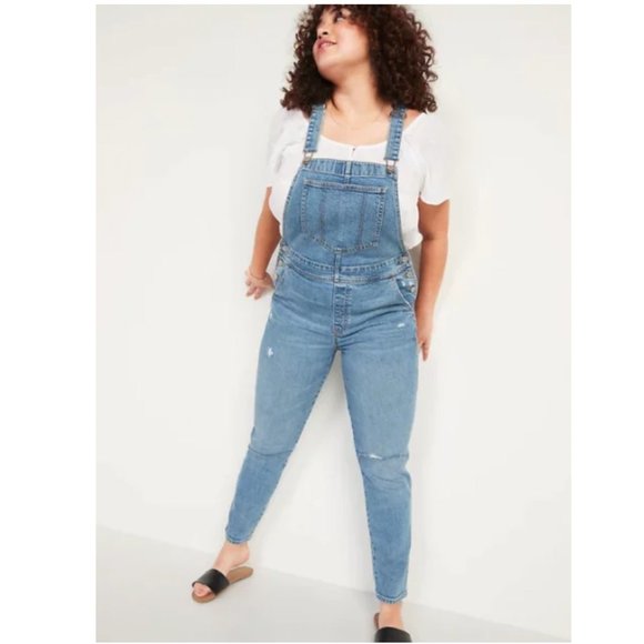 Denim Blue Women's Overalls - Picture 1 of 9